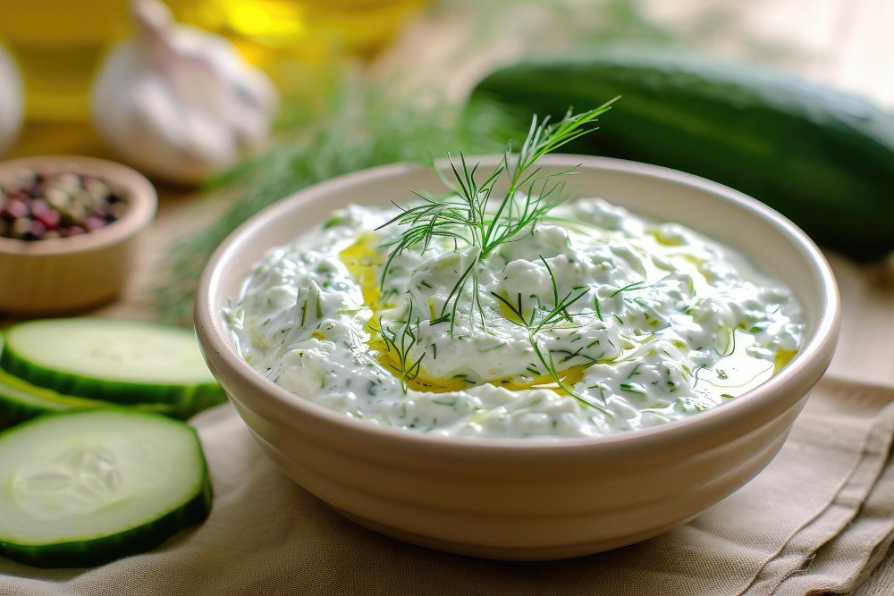 ingrediencie na tzatziki